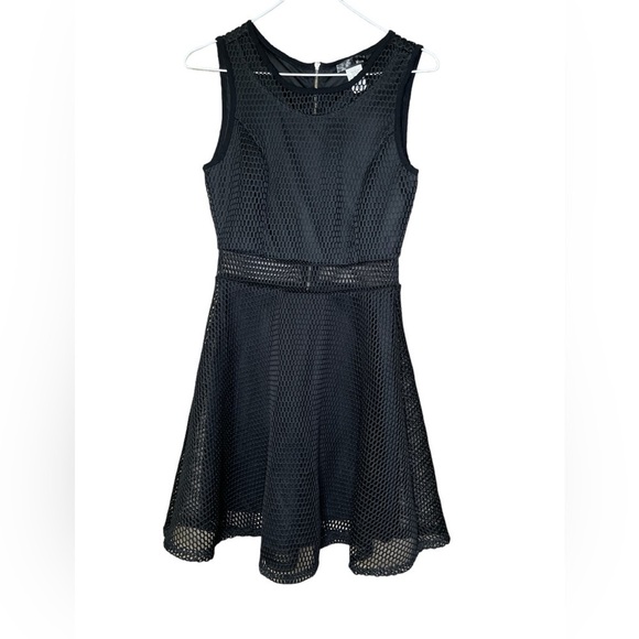 Miin Women’s Mesh Chiffon Formal A Line Dress Black Size Small - Picture 1 of 5